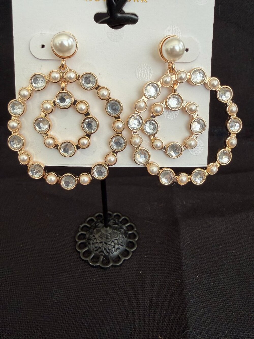 Isaac Mizrahi Gold and Silver‎ Tone Hoop Earrings